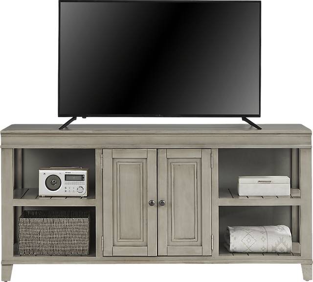 Darby Brook Light Gray 66 in. Console - Thumbnail - Image 2