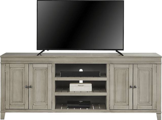 Darby Brook Light Gray 80 in. Console - Thumbnail - Image 2