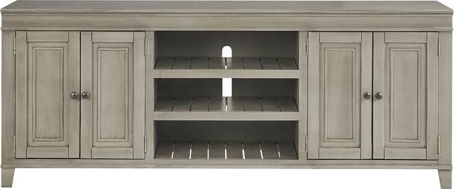 Darby Brook Light Gray 80 in. Console - Thumbnail - Image 1