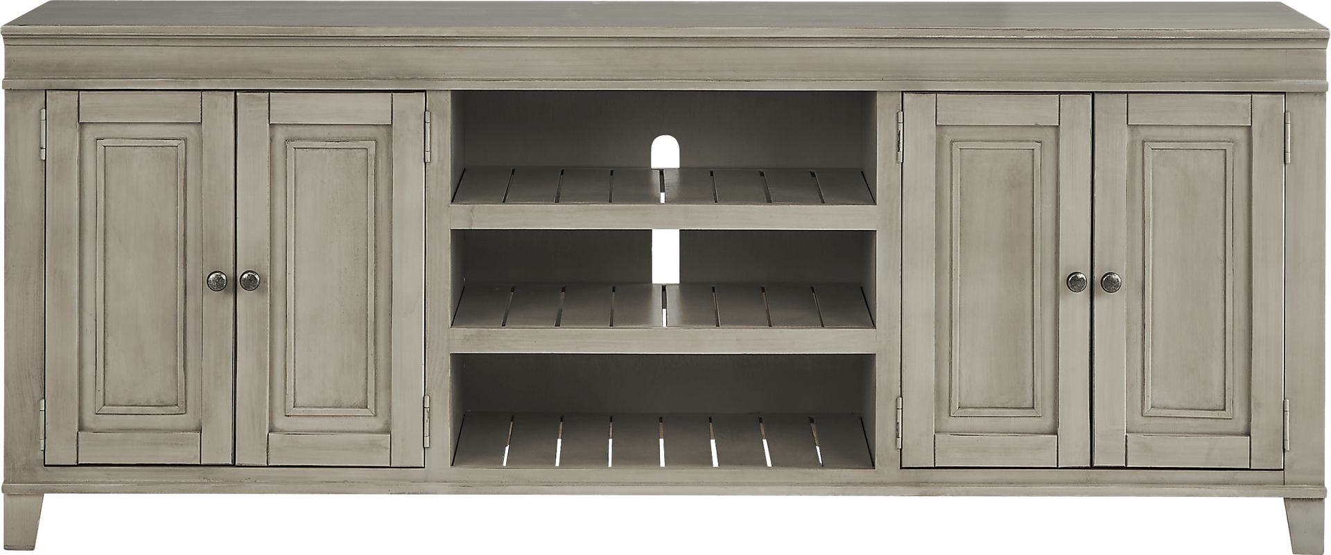 Darby Brook Light Gray 80 in. Console - Image 1