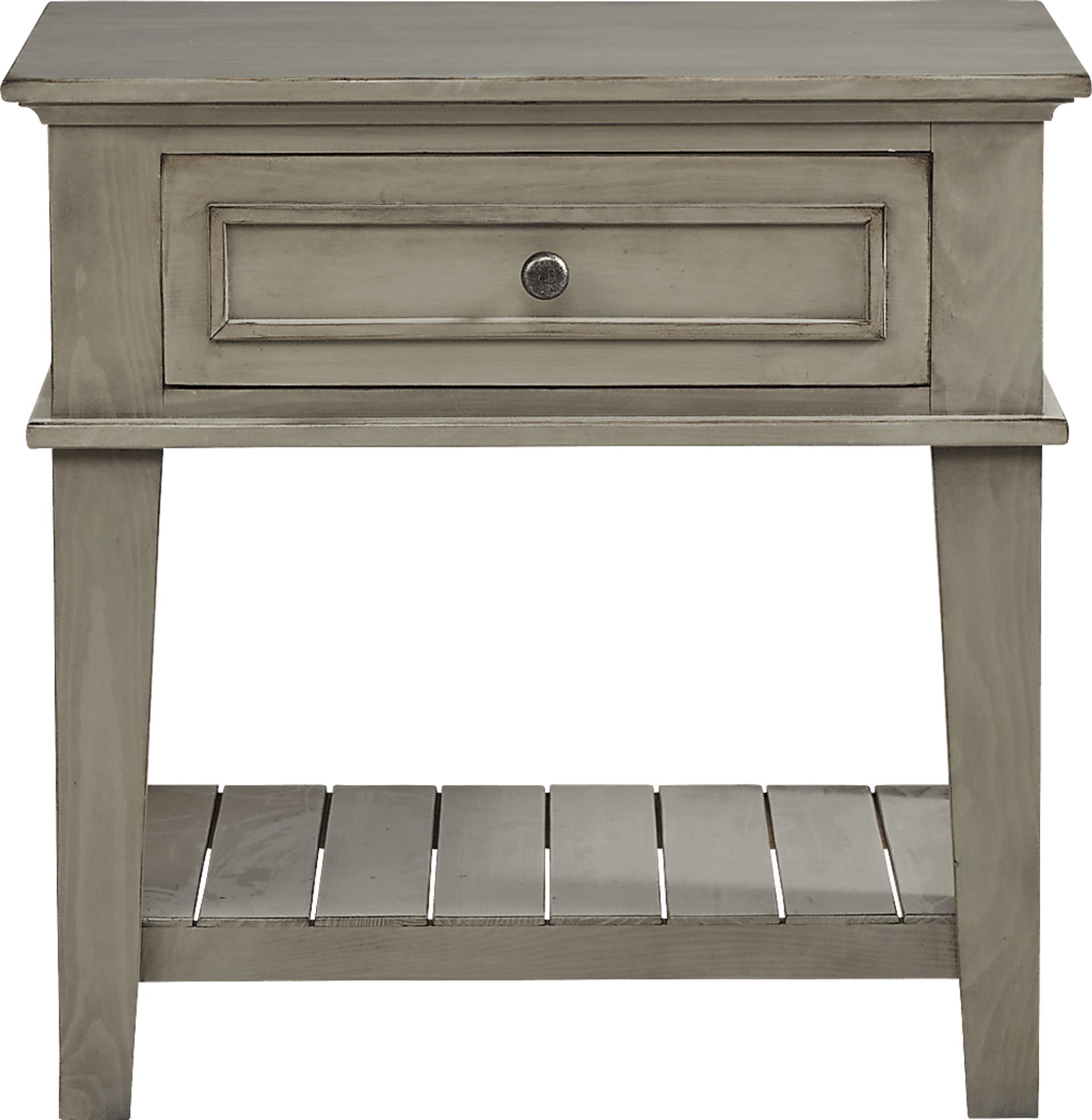 Darby Brook Light Gray Nightstand - Image 1