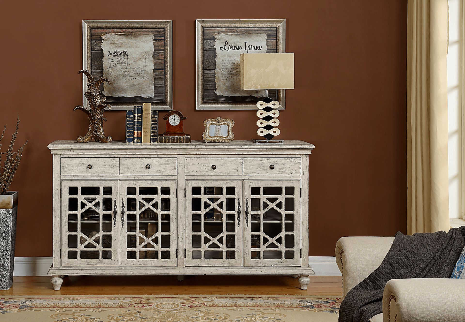 Darbywine Ivory Credenza - Image 6