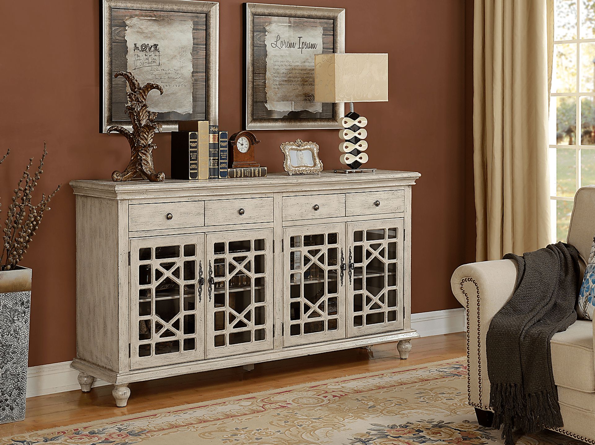 Darbywine Ivory Credenza - Image 7