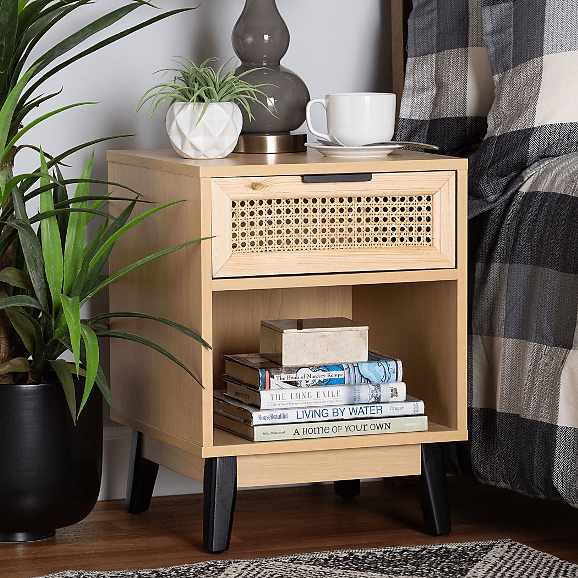 Darcella Oak Nightstand - Image 8