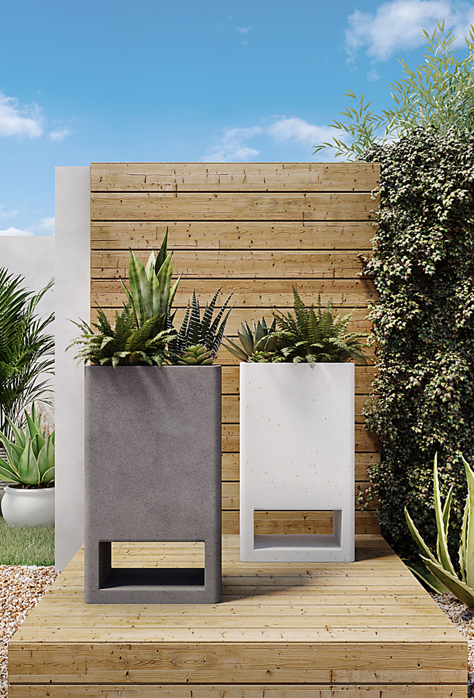 Darcin Gray Planter - Image 7