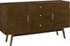 Darcy Walnut Dark Wood Console - Rooms To Go