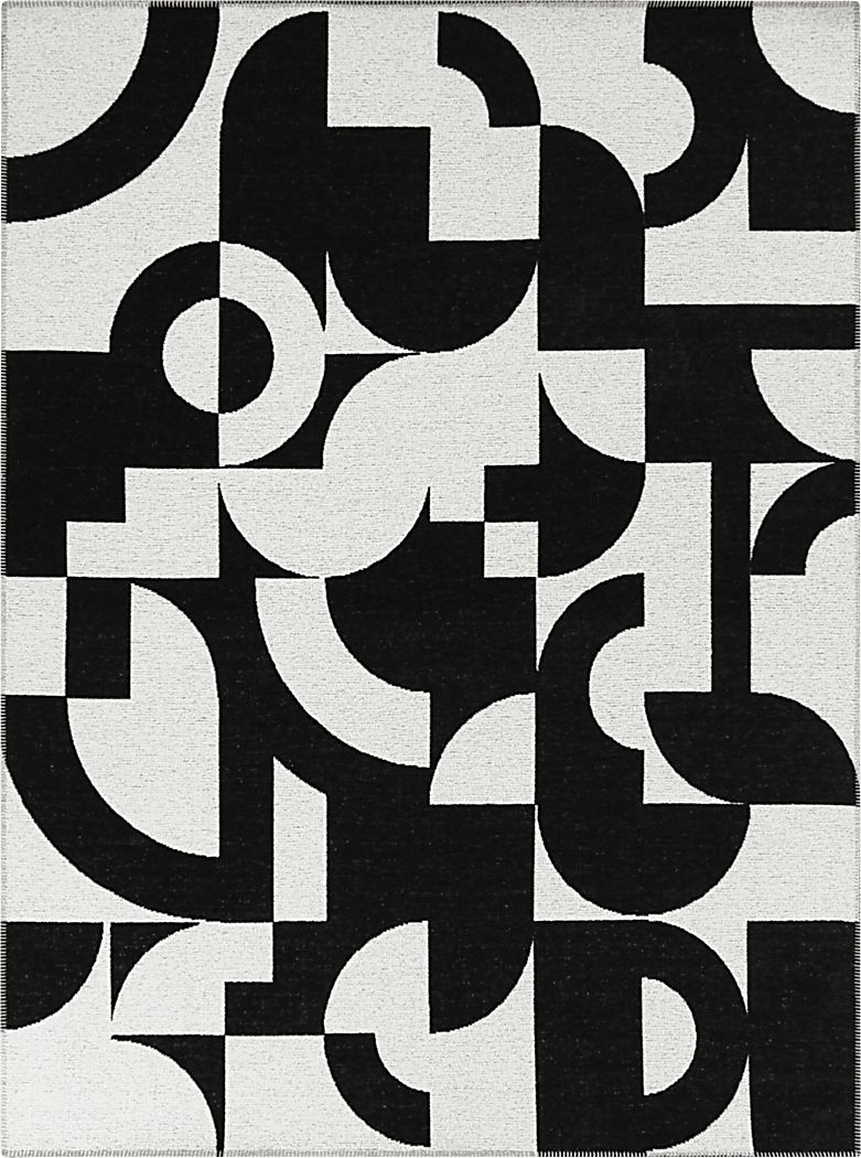 Dardios Charcoal 5'3 x 7' Area Rug