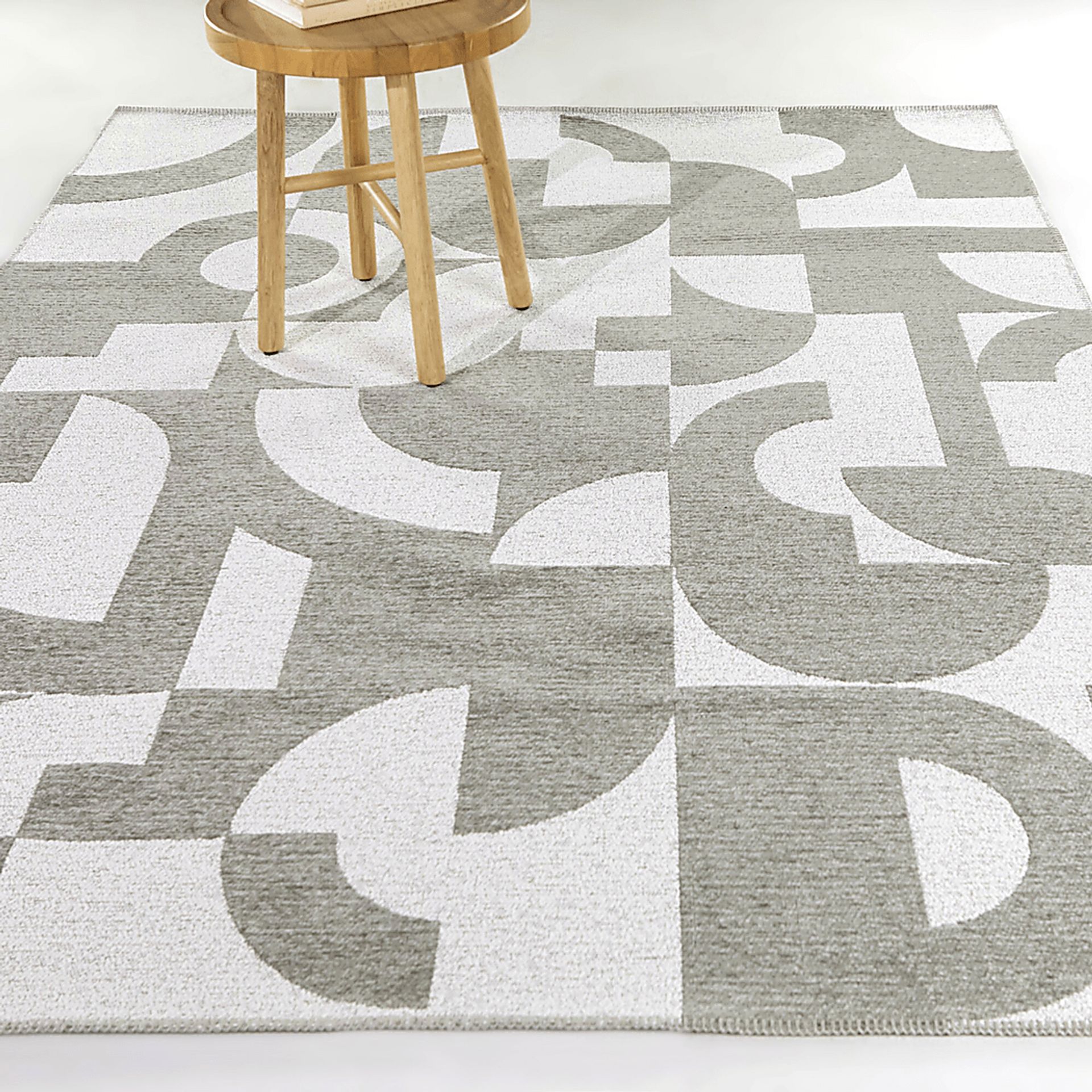 Dardios Taupe 5'3 x 7' Area Rug - Image 2