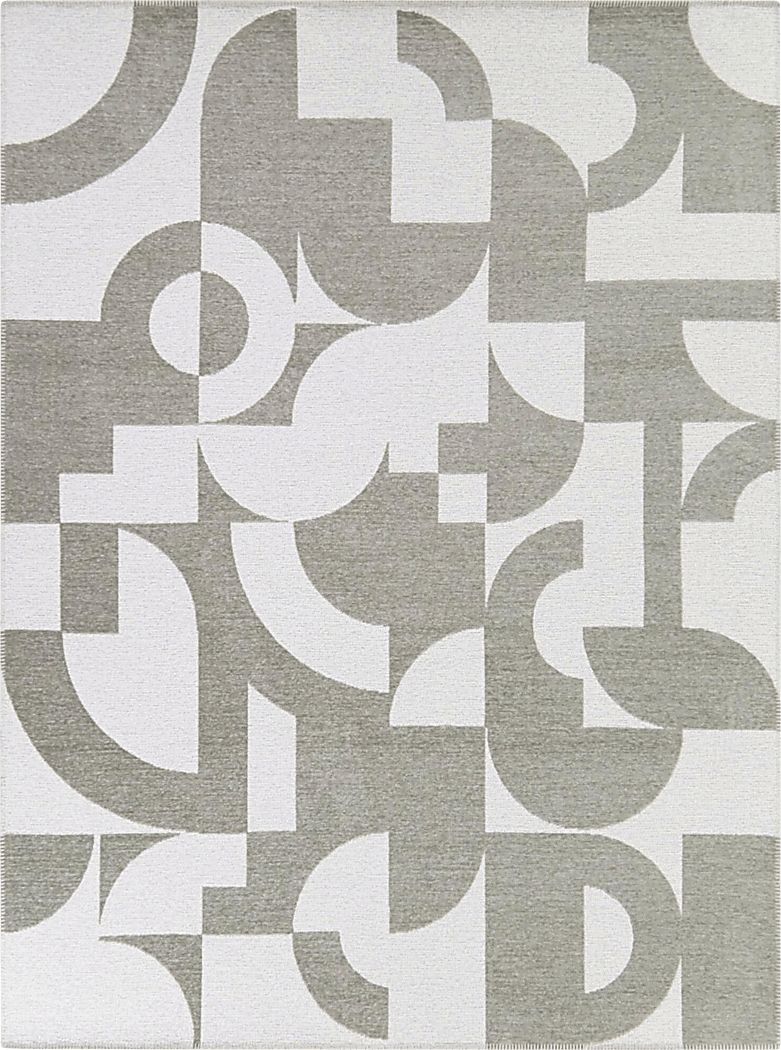 Dardios Taupe 5'3 x 7' Area Rug