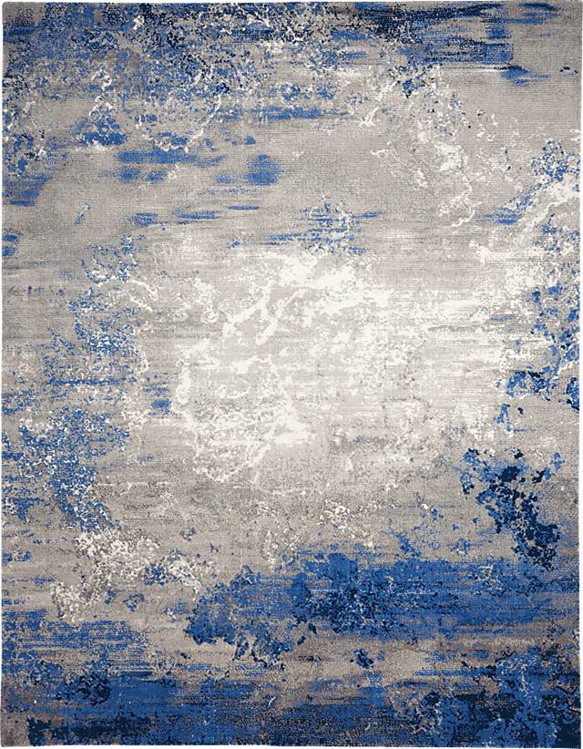Darena Blue 7'9 x 9'9 Rug - Thumbnail - Image 1