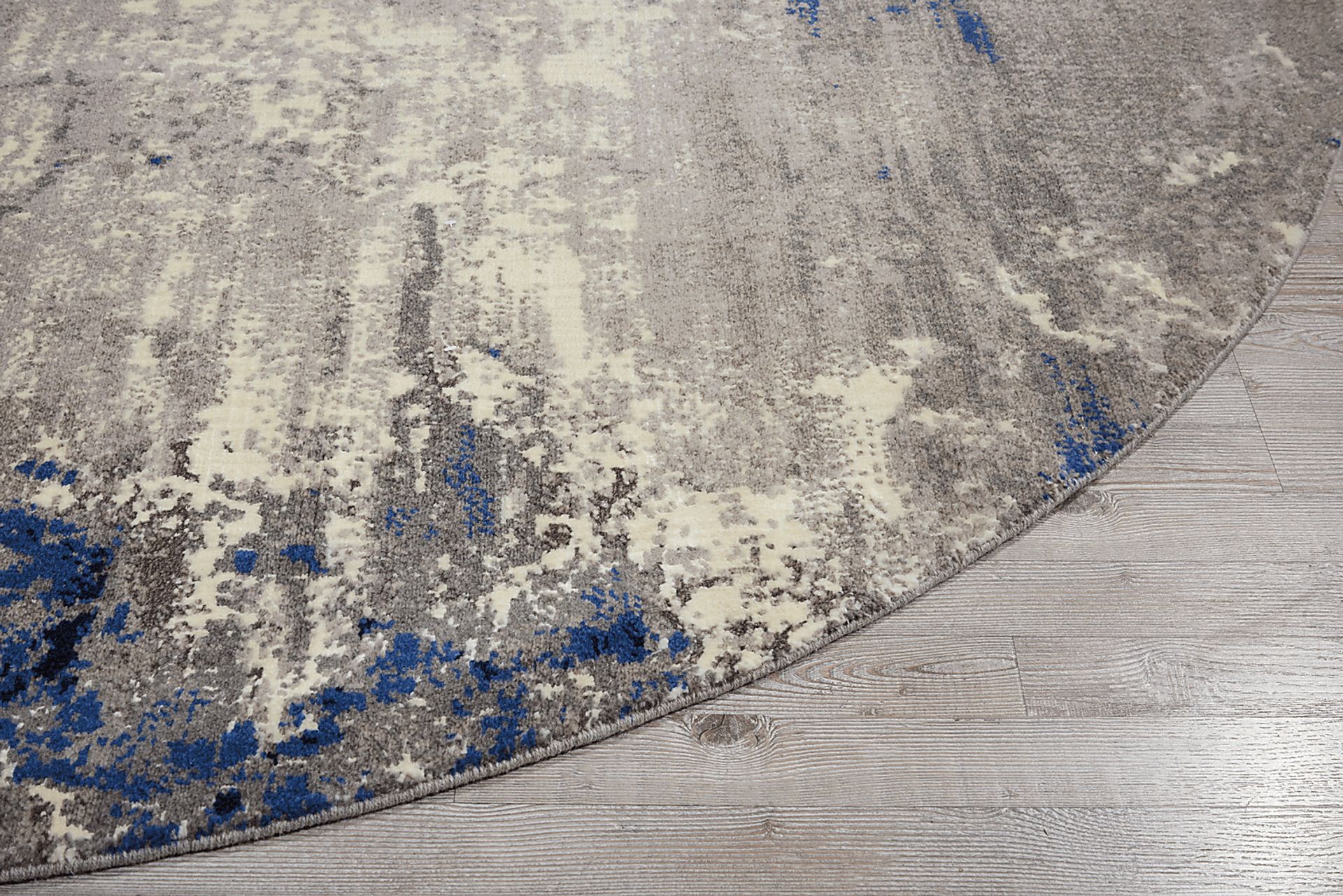Darena Blue 8' Round Rug - Image 2
