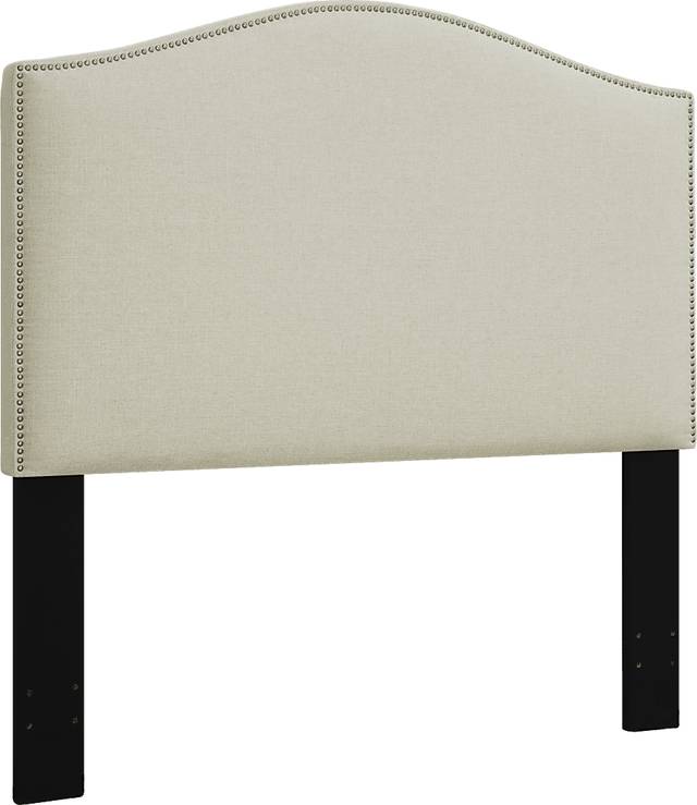 Dariana Beige Full/Queen Upholstered Headboard - Thumbnail - Image 2