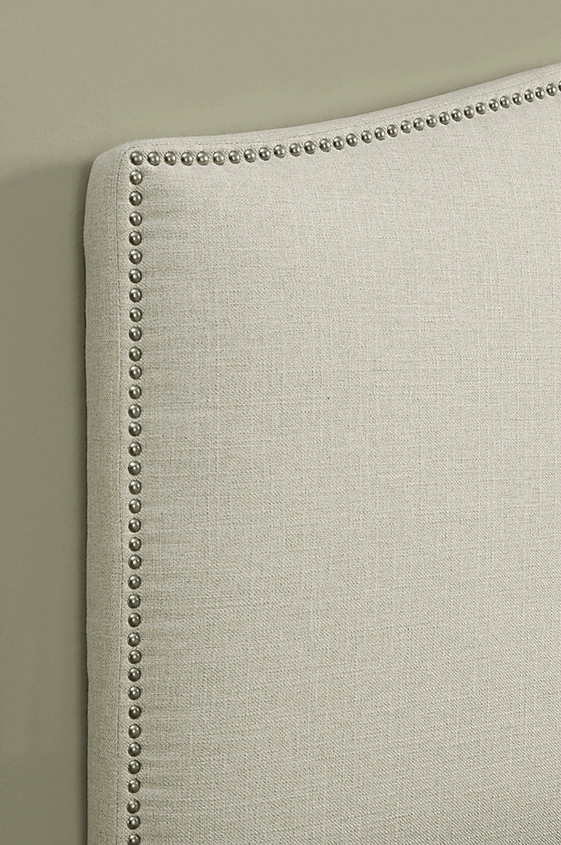 Dariana Beige Full/Queen Upholstered Headboard - Image 3