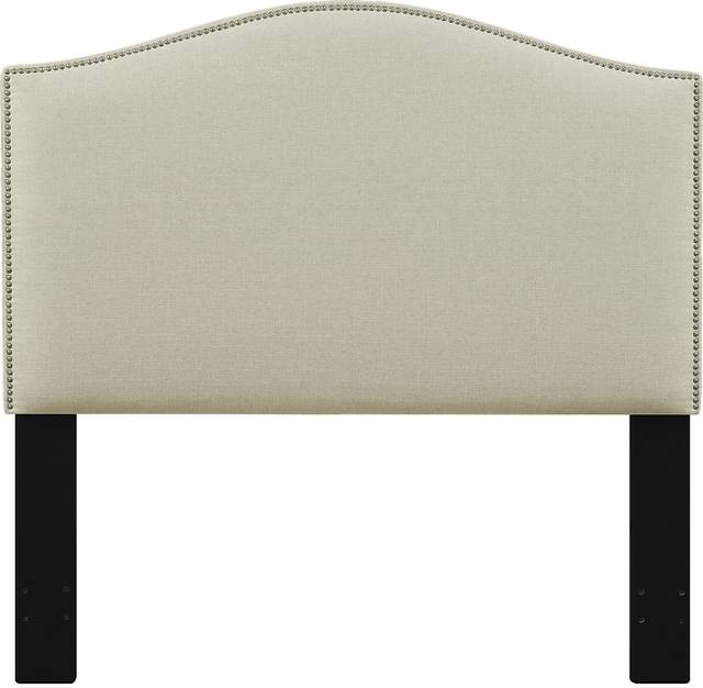 Dariana Beige Full/Queen Upholstered Headboard - Thumbnail - Image 1
