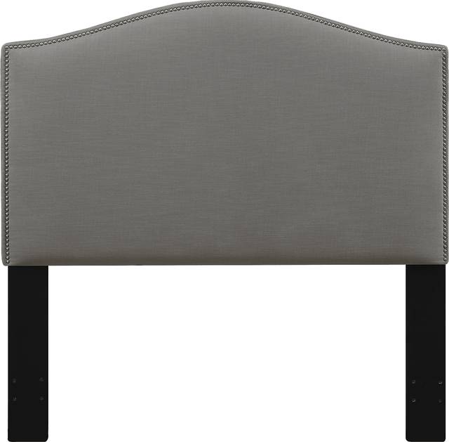 Dariana Gray Full/Queen Upholstered Headboard - Thumbnail - Image 1