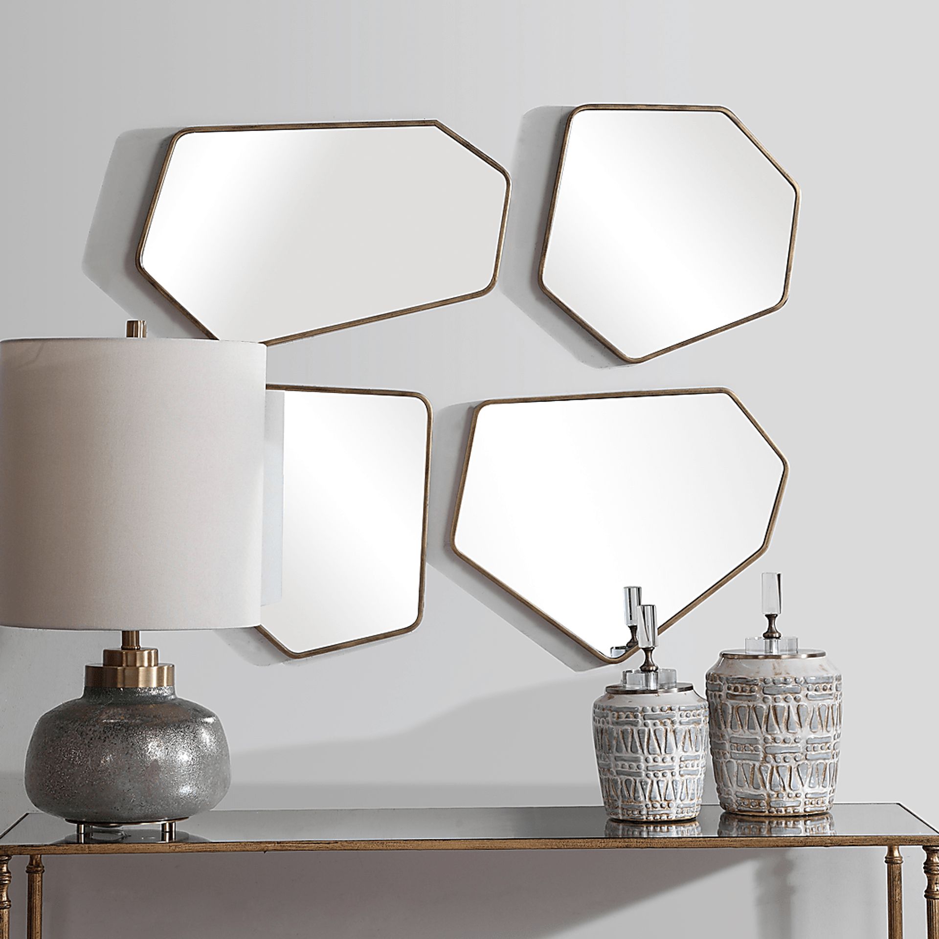 Dariane Gold Mirror, Set of 4 - Image 8