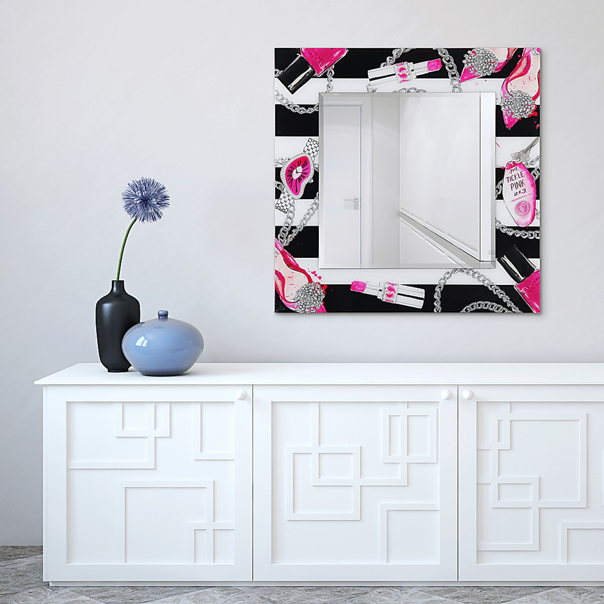 Darielle Pink Mirror - Image 4
