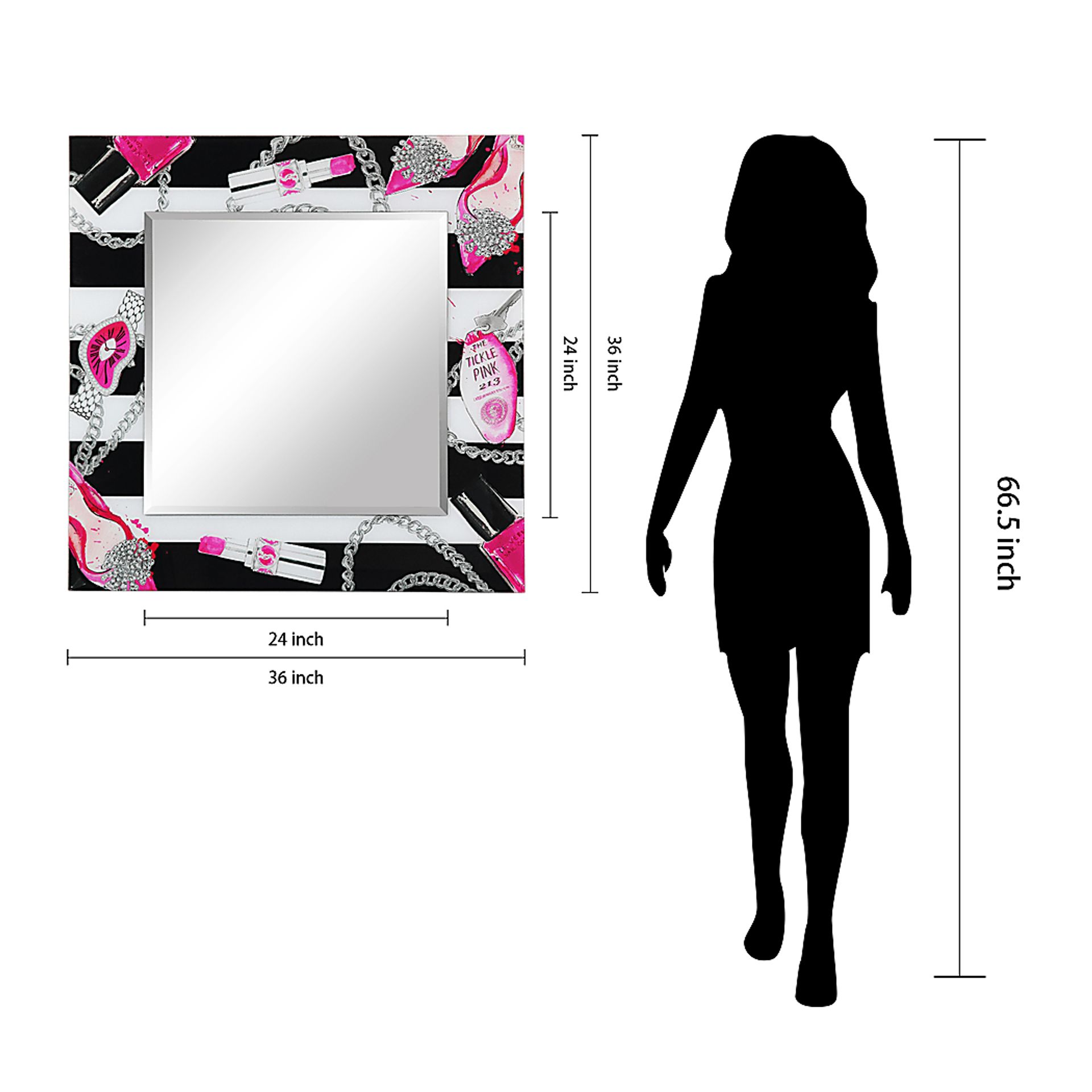 Darielle Pink Mirror - Image 8