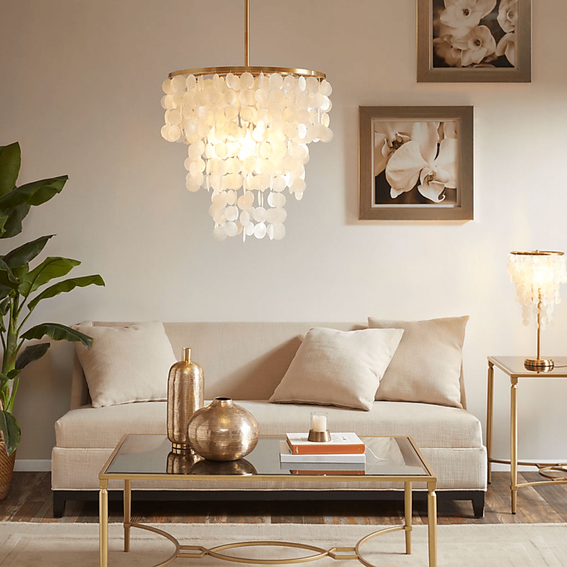 Darien Cay Gold Chandelier - Image 6