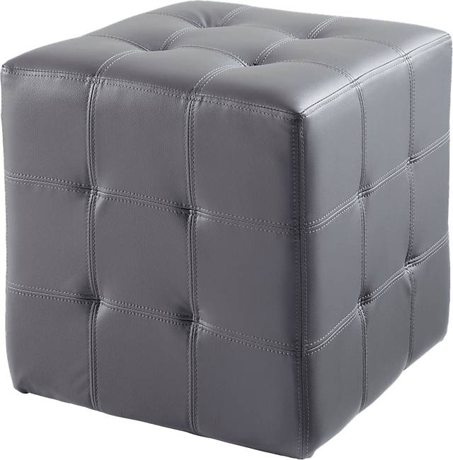 Dario Place Graphite Ottoman - Thumbnail - Image 1