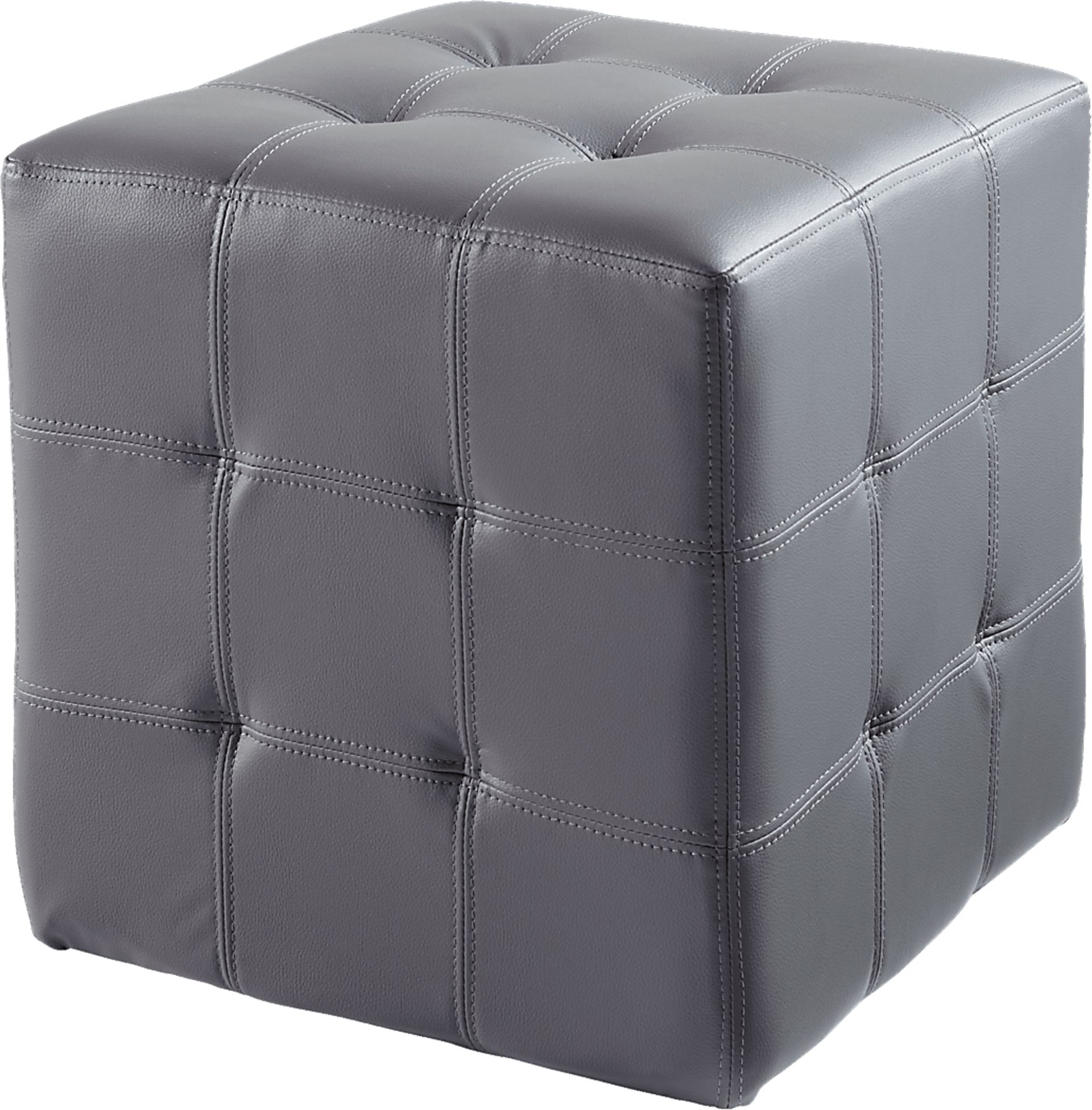 Dario Place Graphite Ottoman - Image 1