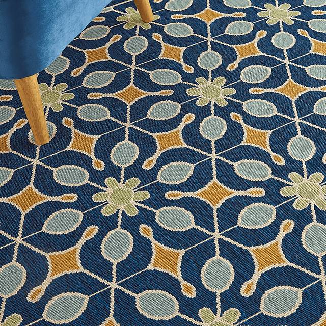 Darion Navy 8' x 11' Indoor/Outdoor Rug - Thumbnail - Image 12