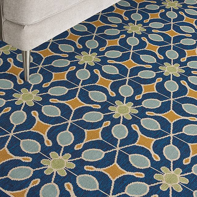 Darion Navy 8' x 11' Indoor/Outdoor Rug - Thumbnail - Image 8