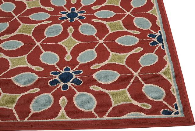 Darion Rust 8' x 11' Indoor/Outdoor Rug - Thumbnail - Image 3