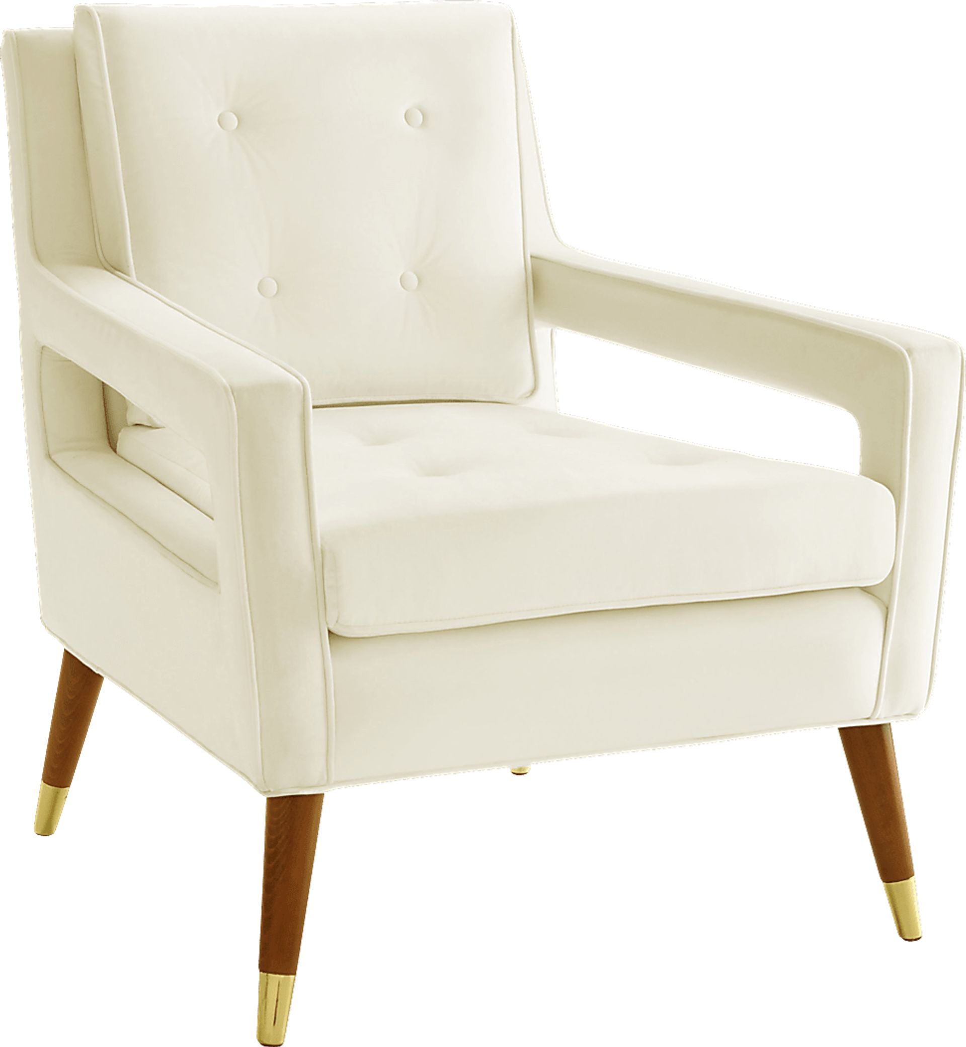 Darius Ivory Accent Chair - Image 1