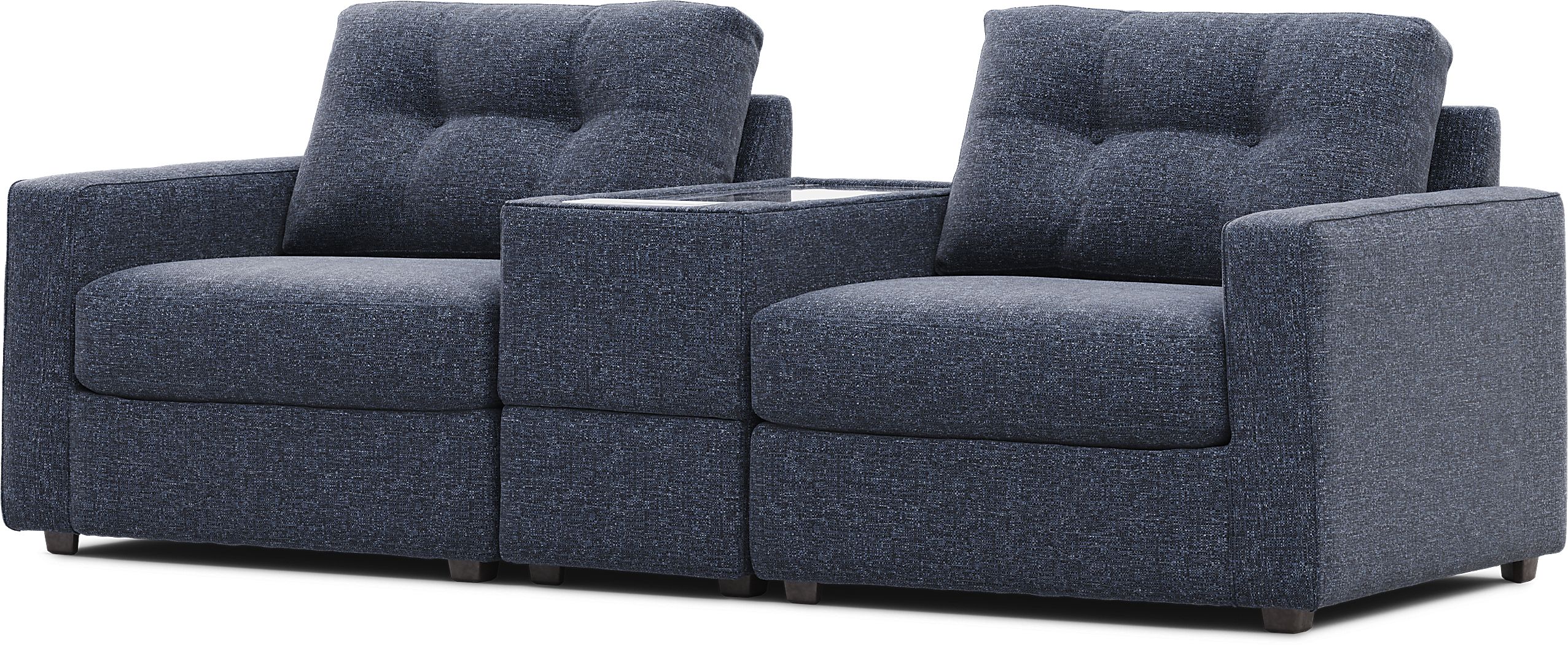 Dark Blue 3 Pc ModularOne with Media Console - Thumbnail 2