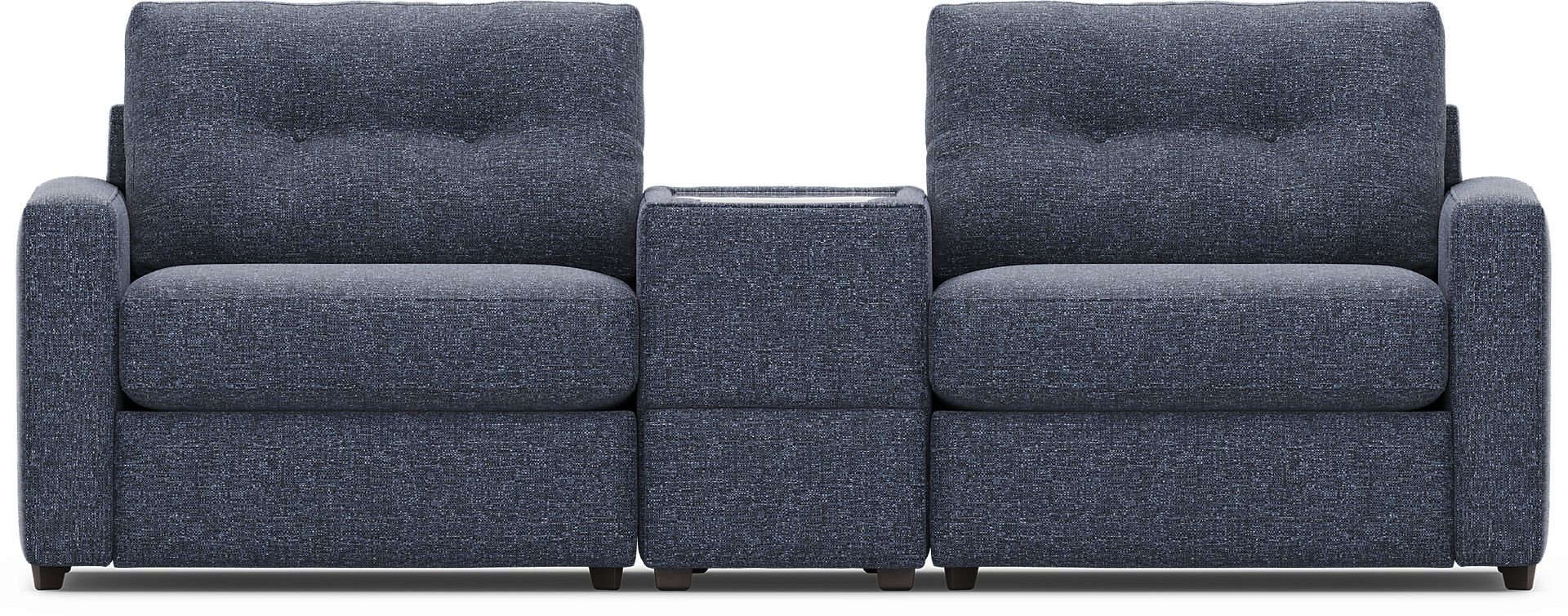 Dark Blue 3 Pc ModularOne with Media Console - Image 1