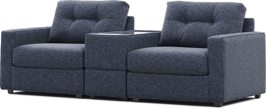 Dark Blue 3 Pc ModularOne with Media Console