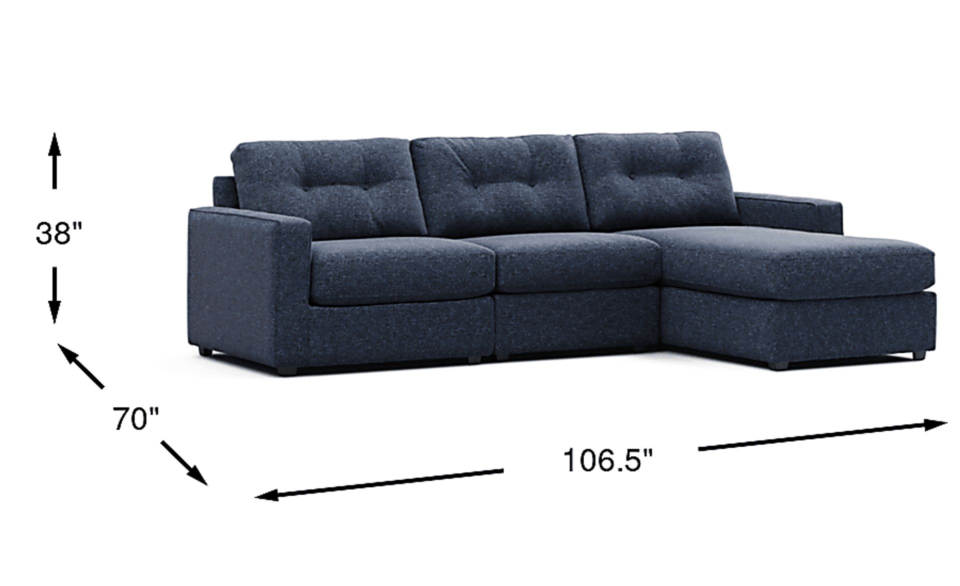 Dimension Image. Please refer to the Dimension Tab on this page for dimension details.