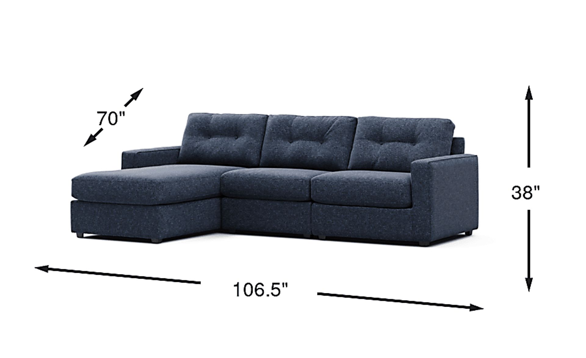 Dimension Image. Please refer to the Dimension Tab on this page for dimension details.