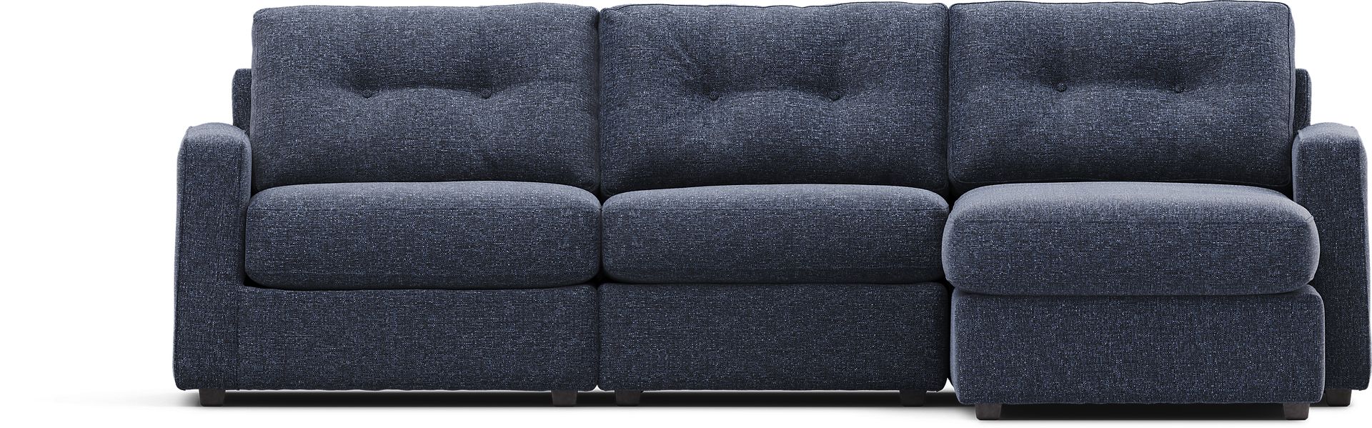Dark Blue 3 Pc Power Reclining ModularOne - Image 3