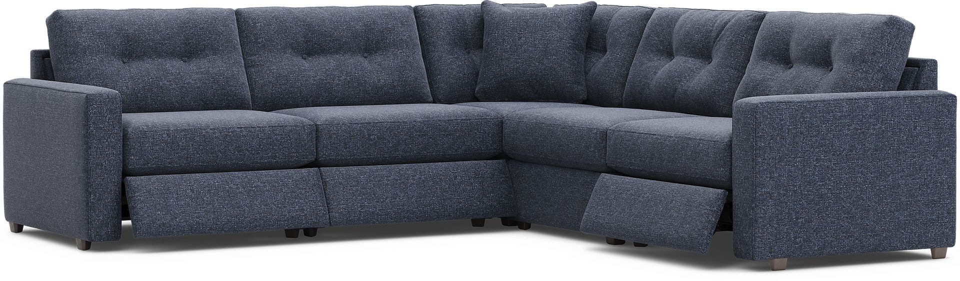 Dark Blue 5 Pc Power Reclining ModularOne - Image 1