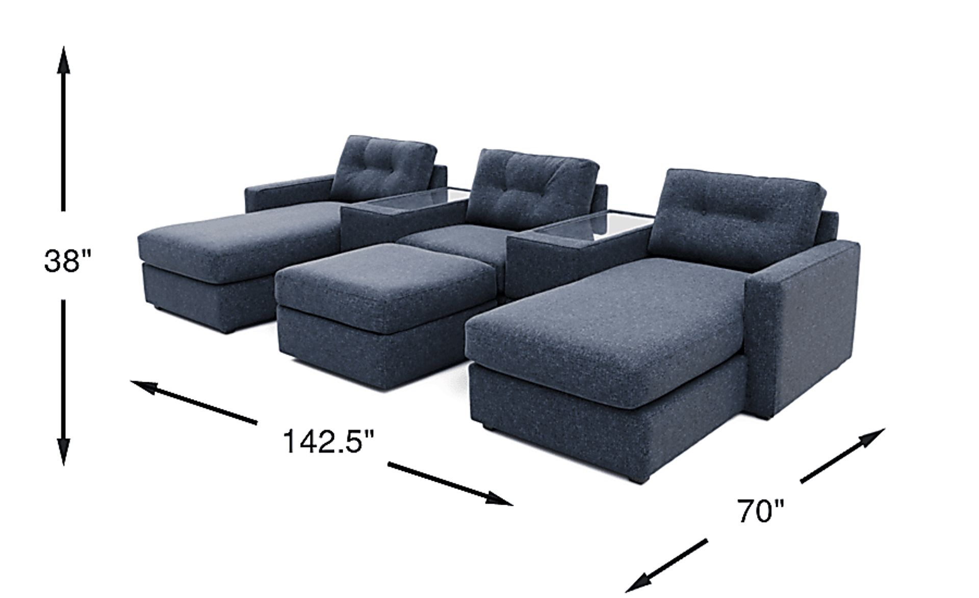 Dimension Image. Please refer to the Dimension Tab on this page for dimension details.