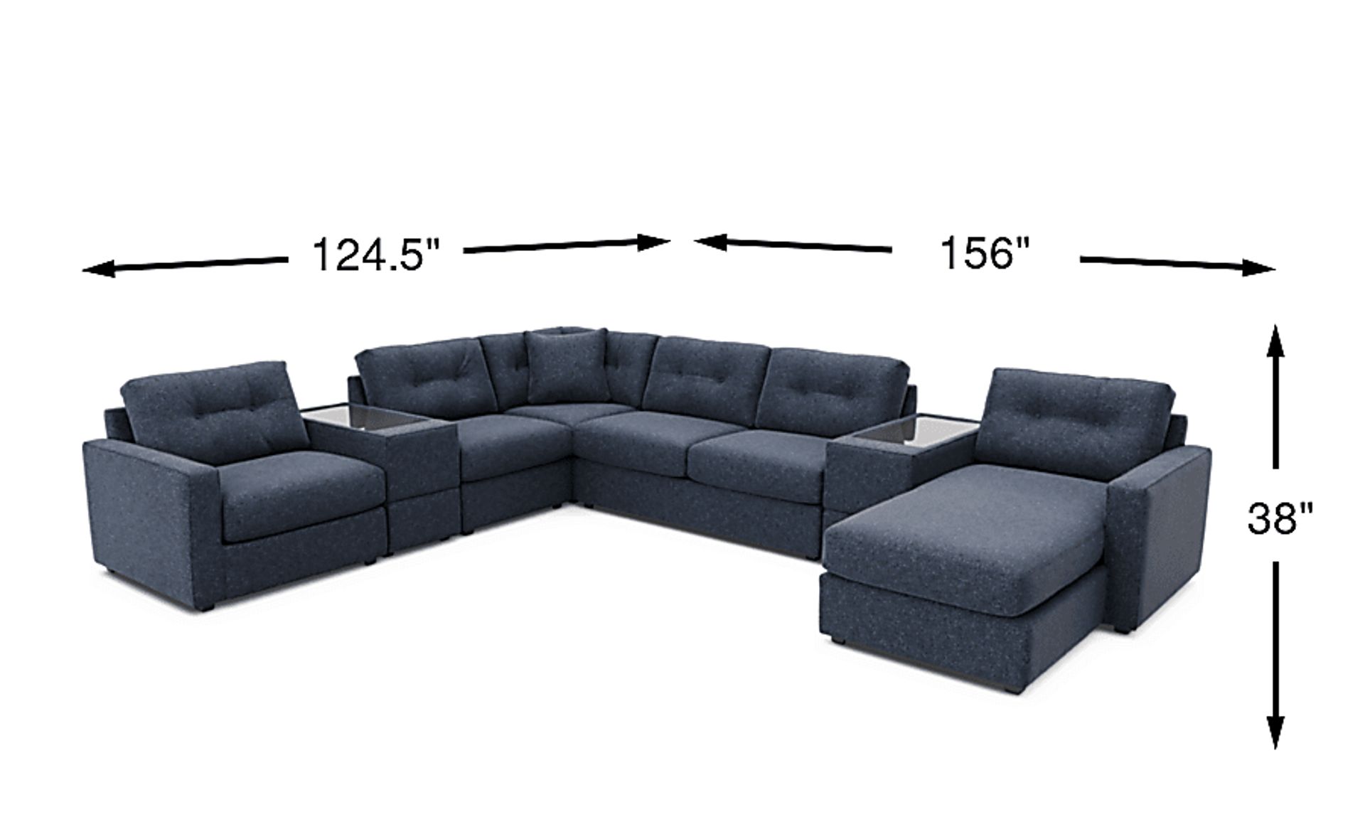 Dimension Image. Please refer to the Dimension Tab on this page for dimension details.