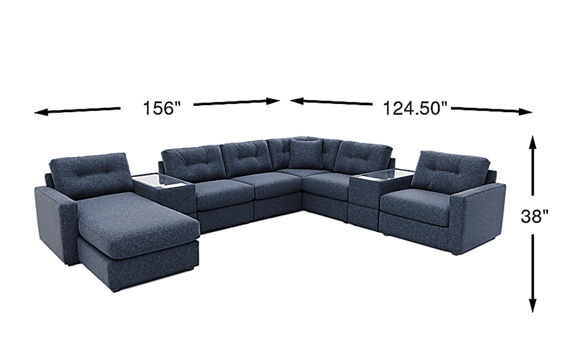 Dimension Image. Please refer to the Dimension Tab on this page for dimension details.