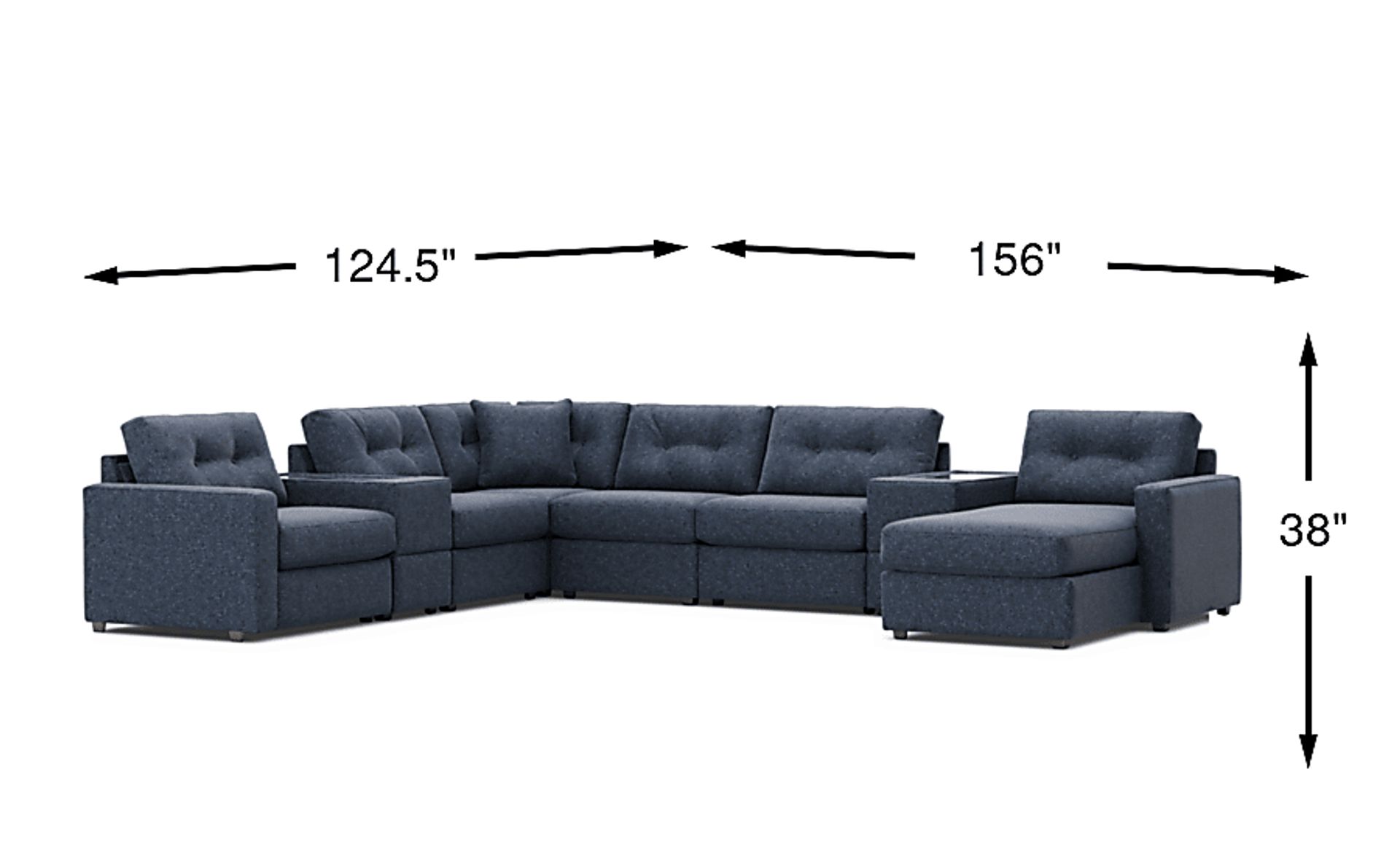 Dimension Image. Please refer to the Dimension Tab on this page for dimension details.