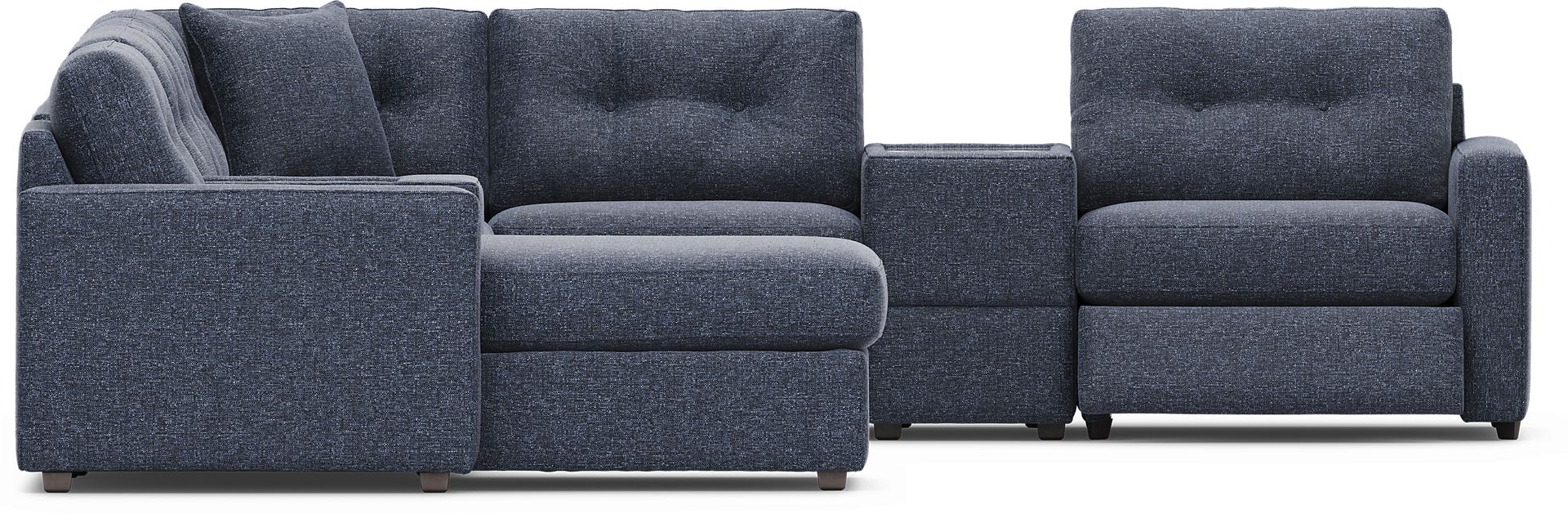 Dark Blue 8 Pc Power Reclining ModularOne - Image 2