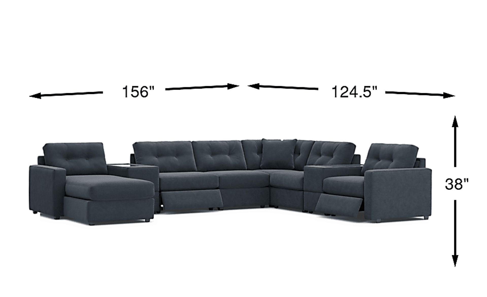 Dimension Image. Please refer to the Dimension Tab on this page for dimension details.