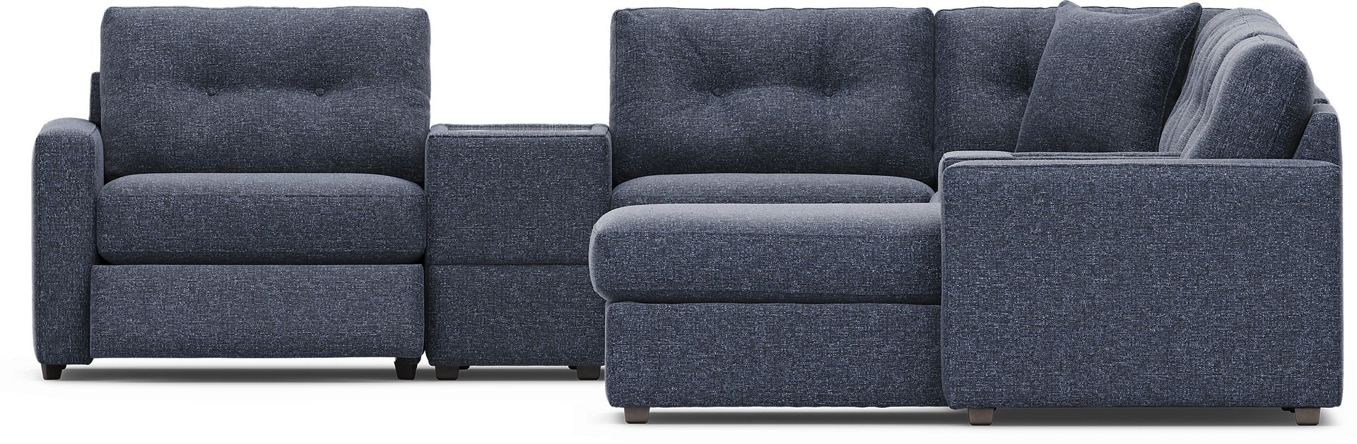 Dark Blue 8 Pc Power Reclining ModularOne - Image 2