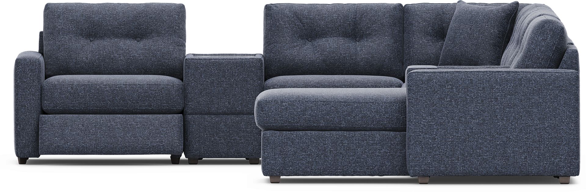 Dark Blue 8 Pc Power Reclining ModularOne - Image 4