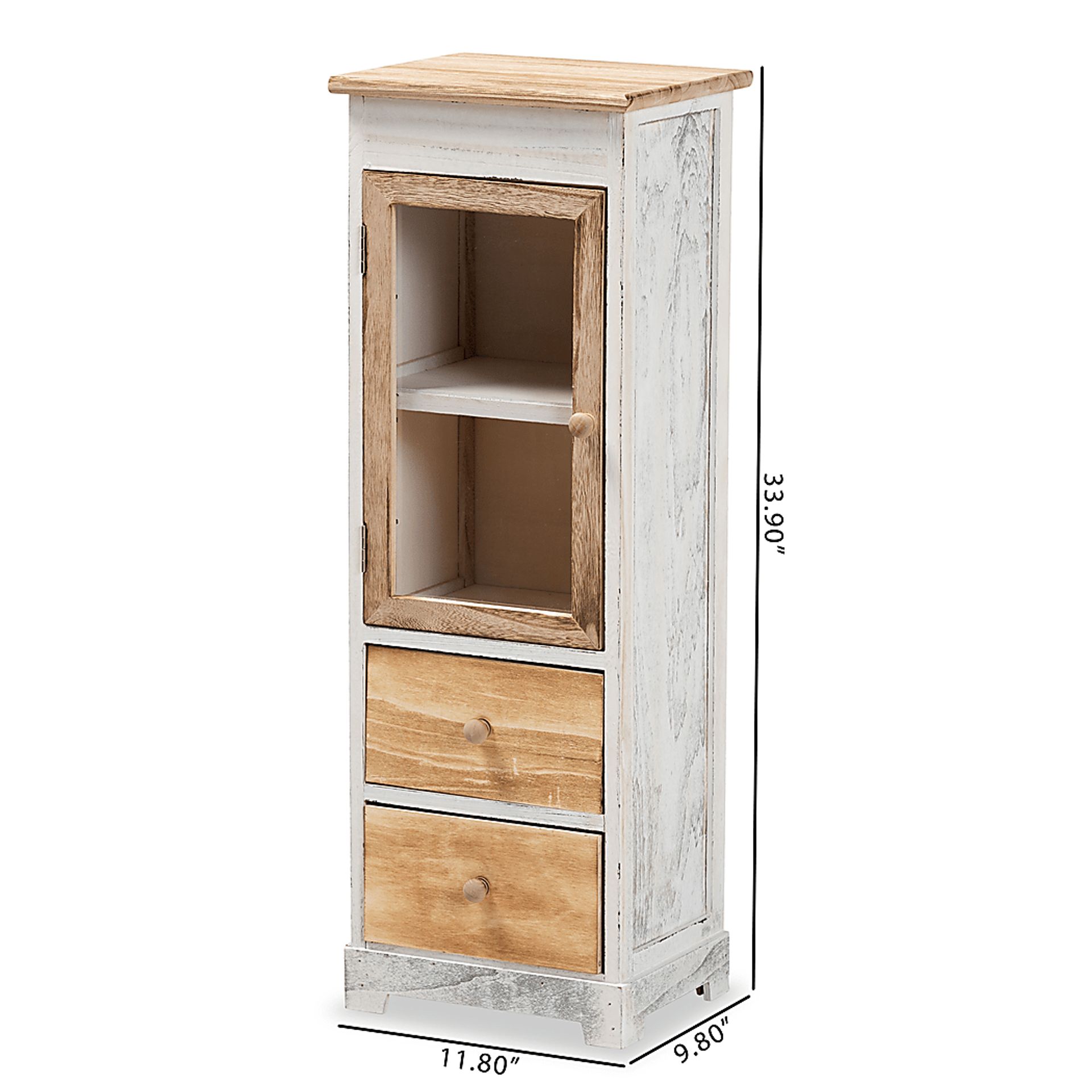 Darlane White Small Accent Cabinet - Image 8