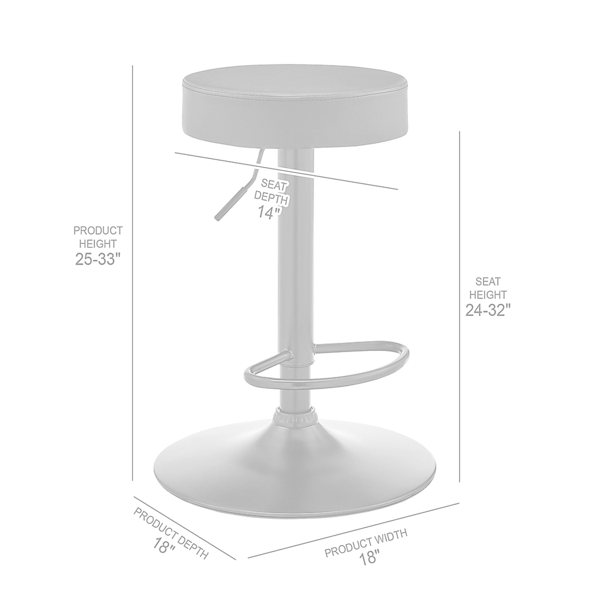Darlanne Dark Gray Barstool - Image 3