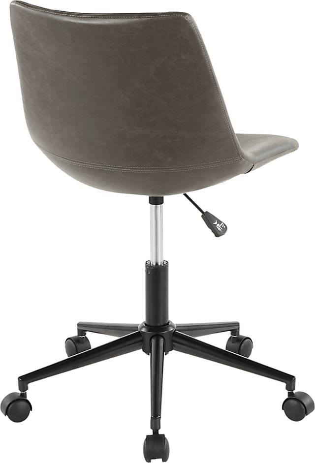 Darley Gray Desk Chair - Thumbnail - Image 2