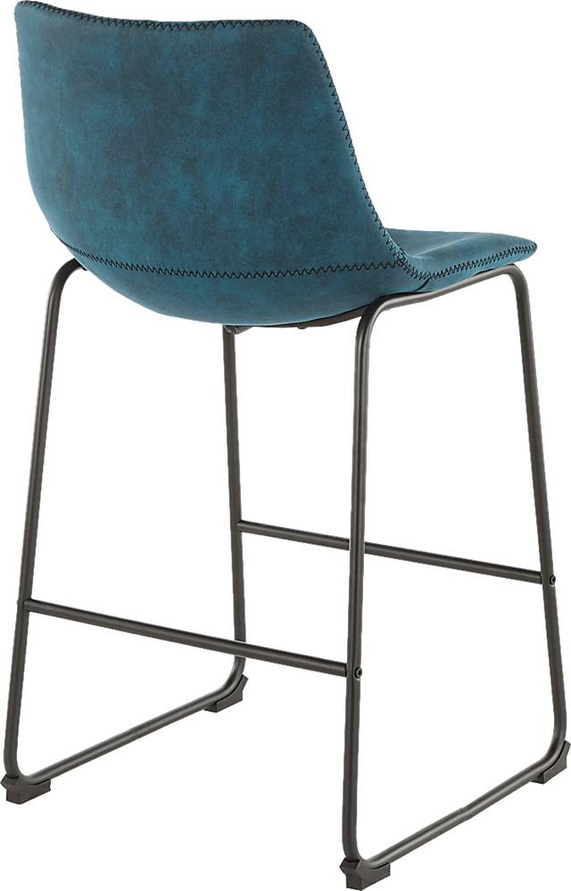 Darnell Blue Counter Height Stool, Set of 2 - Thumbnail - Image 2
