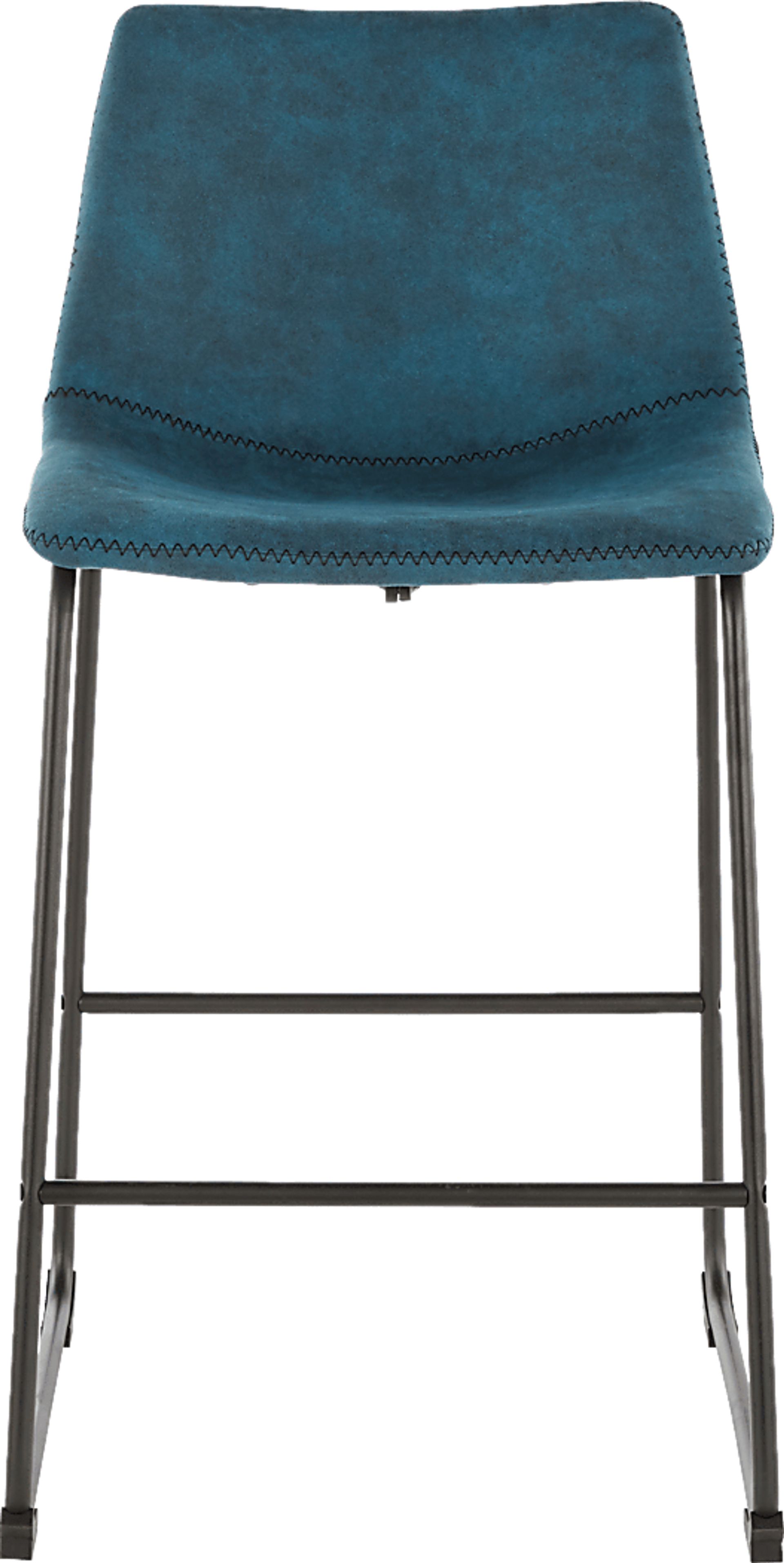 Darnell Blue Counter Height Stool, Set of 2 - Image 3