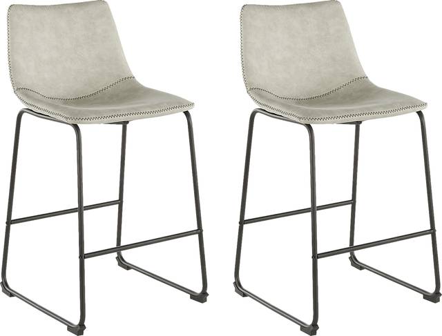 Darnell Gray Counter Height Stool, Set of 2 - Thumbnail - Image 1
